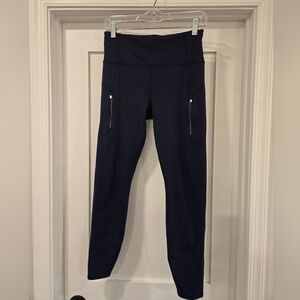 Athleta Navy Rainier Leggings